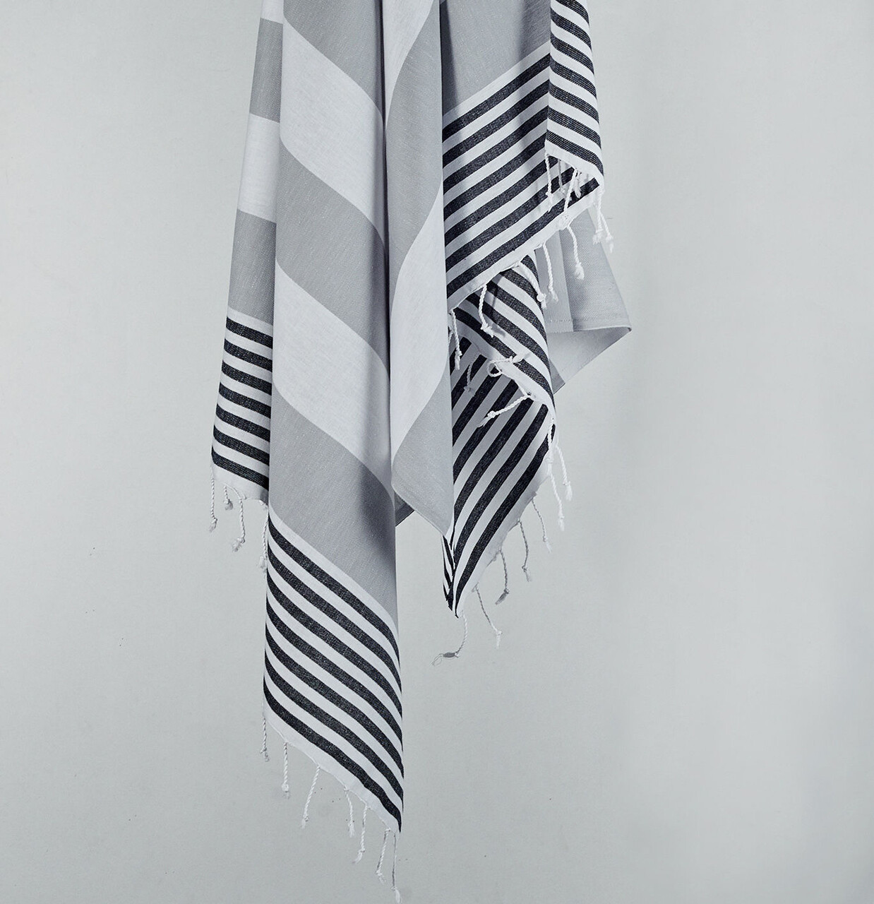 Prosop de plaja, L'essentiel Maison, Sultan, Alb/Negru - imagine 4